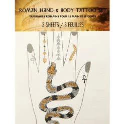Spirit Halloween Roman Hand and Body Tattoos -Cheap Trick Or Treat Hub Store 01567072 e