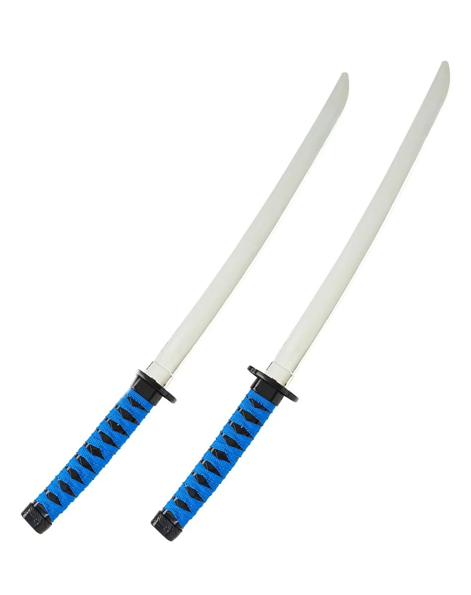 Spirit Halloween Kids Blue Ninja Swords with Harness 3 Spirit Halloween Kids Blue Ninja Swords with Harness - Image 3