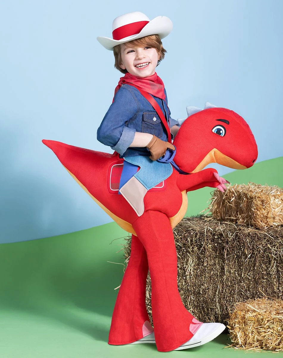 Spirit Halloween Toddler Blitz Ride-Along Costume - Dino Ranch 1 Spirit Halloween Toddler Blitz Ride-Along Costume - Dino Ranch