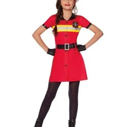 Spirit Halloween Kids Firefighter Dress Costume