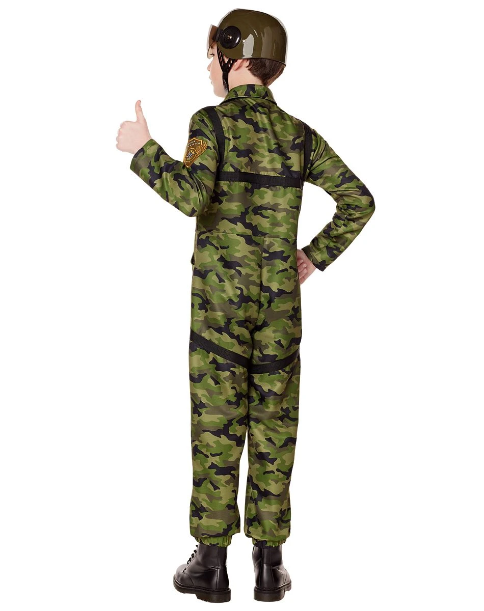 Spirit Halloween Kids Airborne Pilot Costume 2 Spirit Halloween Kids Airborne Pilot Costume - Image 2