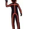 Spirit Halloween Kids Orange Light-Up Stick Figure Costume