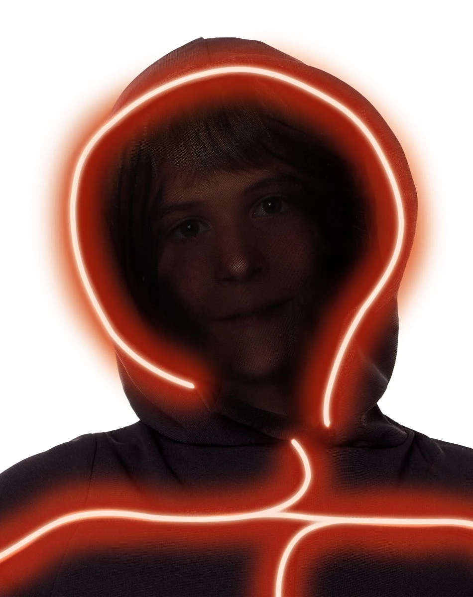 Spirit Halloween Kids Orange Light-Up Stick Figure Costume 3 Spirit Halloween Kids Orange Light-Up Stick Figure Costume - Image 3