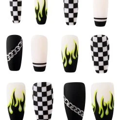 Spirit Halloween Punk Rock Press On Nails
