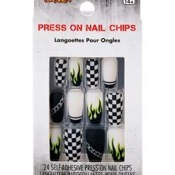 Spirit Halloween Punk Rock Press On Nails -Cheap Trick Or Treat Hub Store 01575158 c