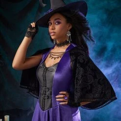 Spirit Halloween Adult Wicked Spell Caster Witch Costume -Cheap Trick Or Treat Hub Store 01576958 c