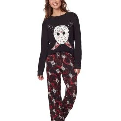 Spirit Halloween Jason Voorhees Pajama Set - Friday the 13th -Cheap Trick Or Treat Hub Store 01579051 c