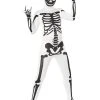Spirit Halloween Black and White Skeleton Skin Suit Costume