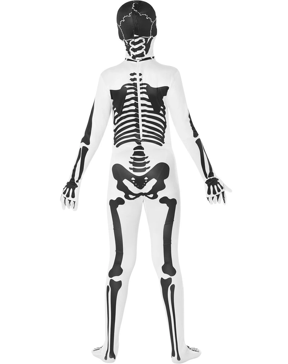 Spirit Halloween Black and White Skeleton Skin Suit Costume 3 Spirit Halloween Black and White Skeleton Skin Suit Costume - Image 3