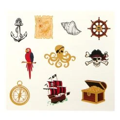 Spirit Halloween Pirate Temporary Tattoos 6 Spirit Halloween Pirate Temporary Tattoos -Cheap Trick Or Treat Hub Store 01580620 c