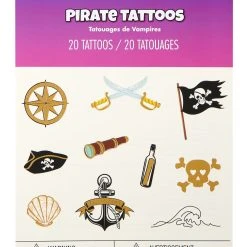 Spirit Halloween Pirate Temporary Tattoos 7 Spirit Halloween Pirate Temporary Tattoos -Cheap Trick Or Treat Hub Store 01580620 d