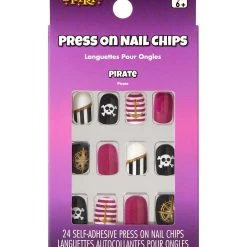 Spirit Halloween Kids Pirate Press On Nails -Cheap Trick Or Treat Hub Store 01580638 c