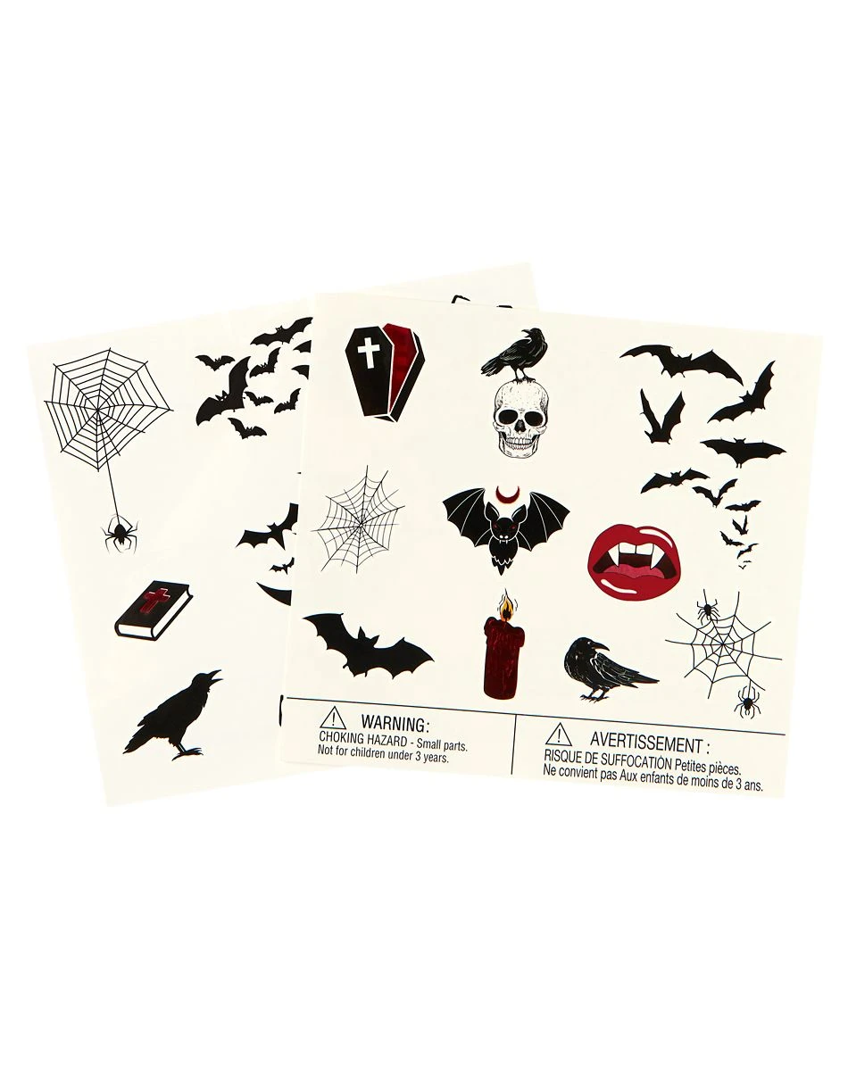 Spirit Halloween Vampire Temporary Tattoos 1 Spirit Halloween Vampire Temporary Tattoos