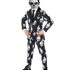 Spirit Halloween Kids Punk Skeleton Suit Costume