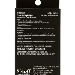 Spirit Halloween Black Widow Witch Press On Nails -Cheap Trick Or Treat Hub Store 01582337 d