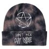 Spirit Halloween Don't Hex My Vibe Beanie