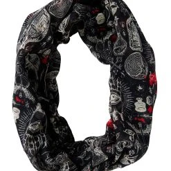 Spirit Halloween Skull Scarf