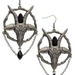 Spirit Halloween Baphomet Earrings