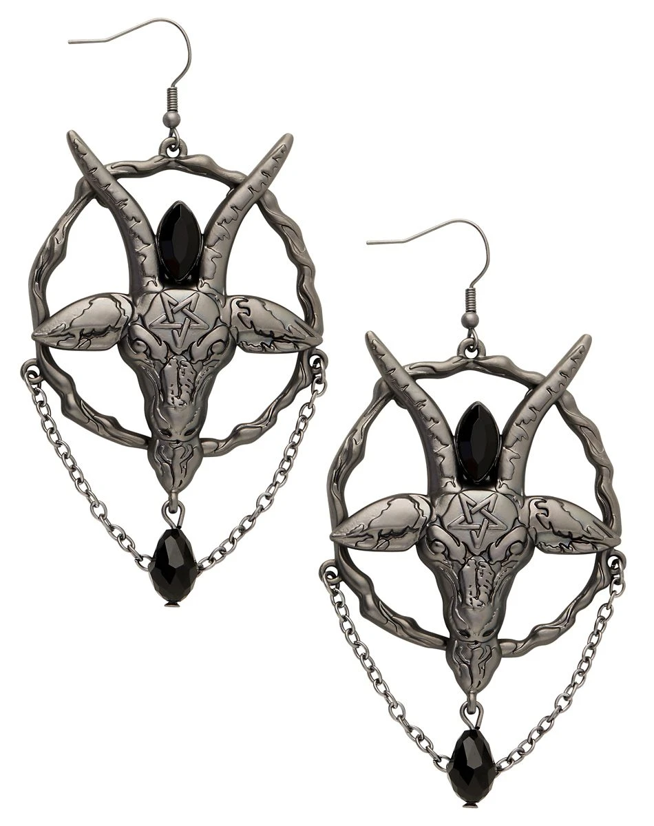 Spirit Halloween Baphomet Earrings 1 Spirit Halloween Baphomet Earrings