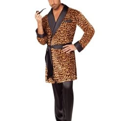 Spirit Halloween Adult Leopard Casanova Robe