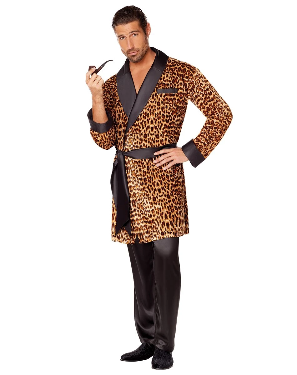 Spirit Halloween Adult Leopard Casanova Robe 1 Spirit Halloween Adult Leopard Casanova Robe