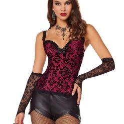 Spirit Halloween Vampire Corset and Gloves