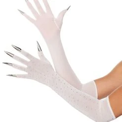 Spirit Halloween Rhinestone Claw Angel Gloves