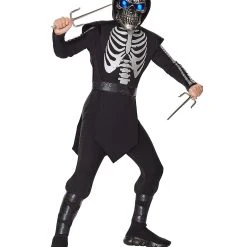 Spirit Halloween Kids Light-Up Skeleton Ninja Costume