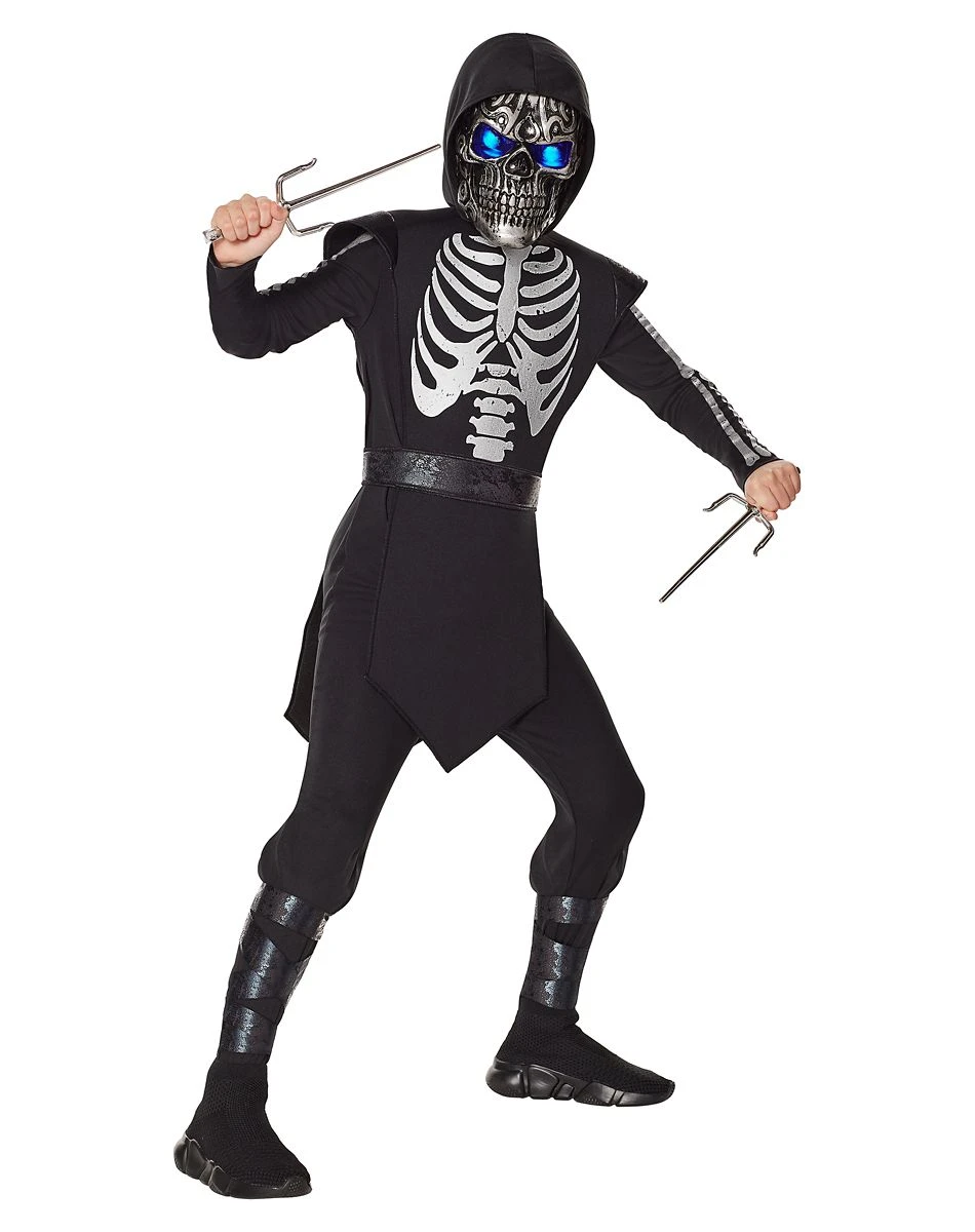 Spirit Halloween Kids Light-Up Skeleton Ninja Costume 1 Spirit Halloween Kids Light-Up Skeleton Ninja Costume