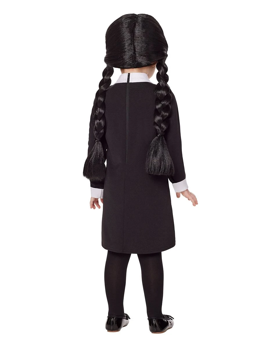 Spirit Halloween Toddler Wednesday Addams Costume - The Addams Family 2 Spirit Halloween Toddler Wednesday Addams Costume - The Addams Family - Image 2