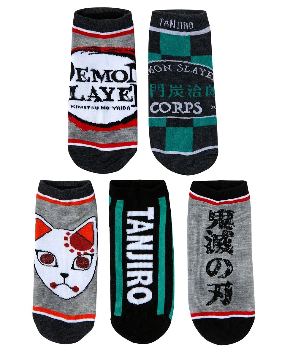 Spirit Halloween Demon Slayer No Show Socks - 5 Pack 1 Spirit Halloween Demon Slayer No Show Socks - 5 Pack