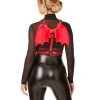 Spirit Halloween Red Faux Leather Devil Wings