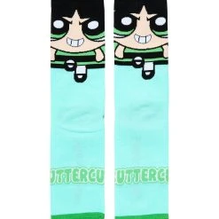 Spirit Halloween Buttercup Crew Socks - The Powerpuff Girls