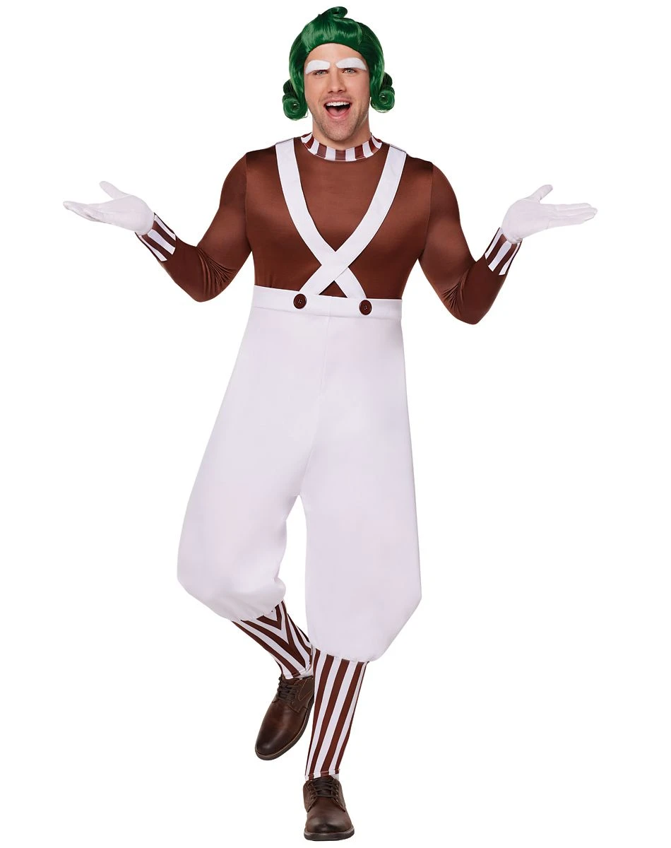 Spirit Halloween Adult Oompa Loompa Costume - Willy Wonka and the Chocolate Factory 1 Spirit Halloween Adult Oompa Loompa Costume - Willy Wonka and the Chocolate Factory