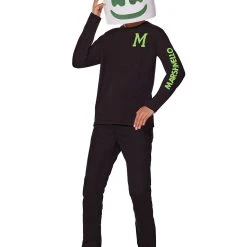 Spirit Halloween Kids Glow in the Dark Marshmello Costume Kit