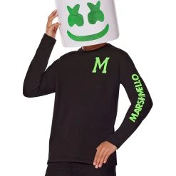 Spirit Halloween Kids Glow in the Dark Marshmello Costume Kit -Cheap Trick Or Treat Hub Store 01597269 c