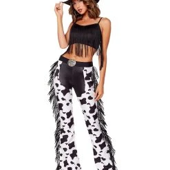Spirit Halloween Adult Cow Print Chaps