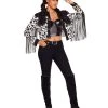 Spirit Halloween Adult Western Cow Print Fringe Jacket