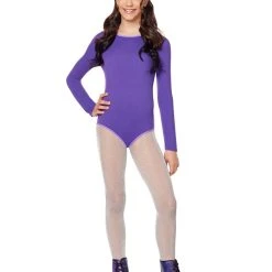 Spirit Halloween Kids Purple Bodysuit