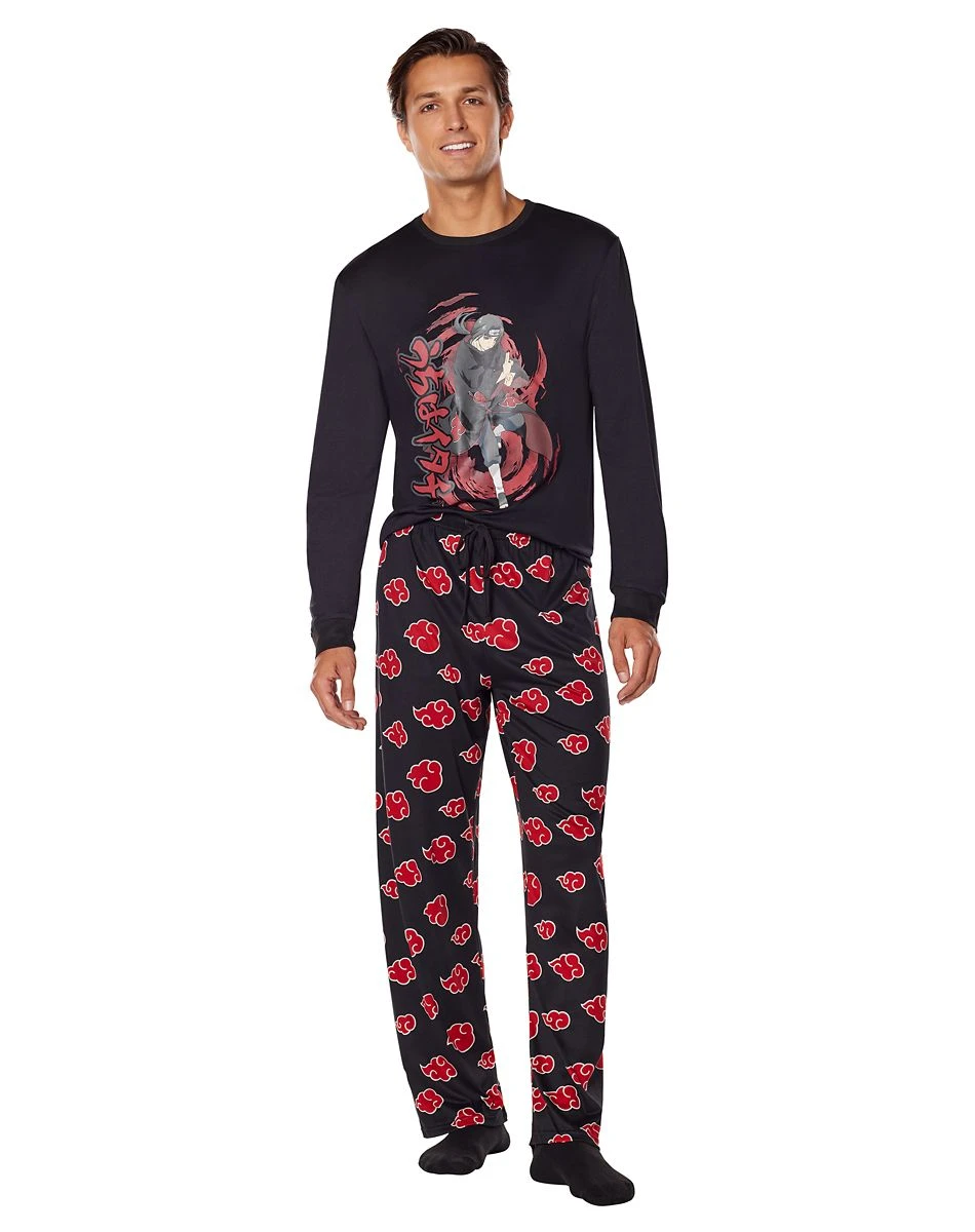 Spirit Halloween Itachi Akatsuki Pajama Set - Naruto Shippuden 1 Spirit Halloween Itachi Akatsuki Pajama Set - Naruto Shippuden