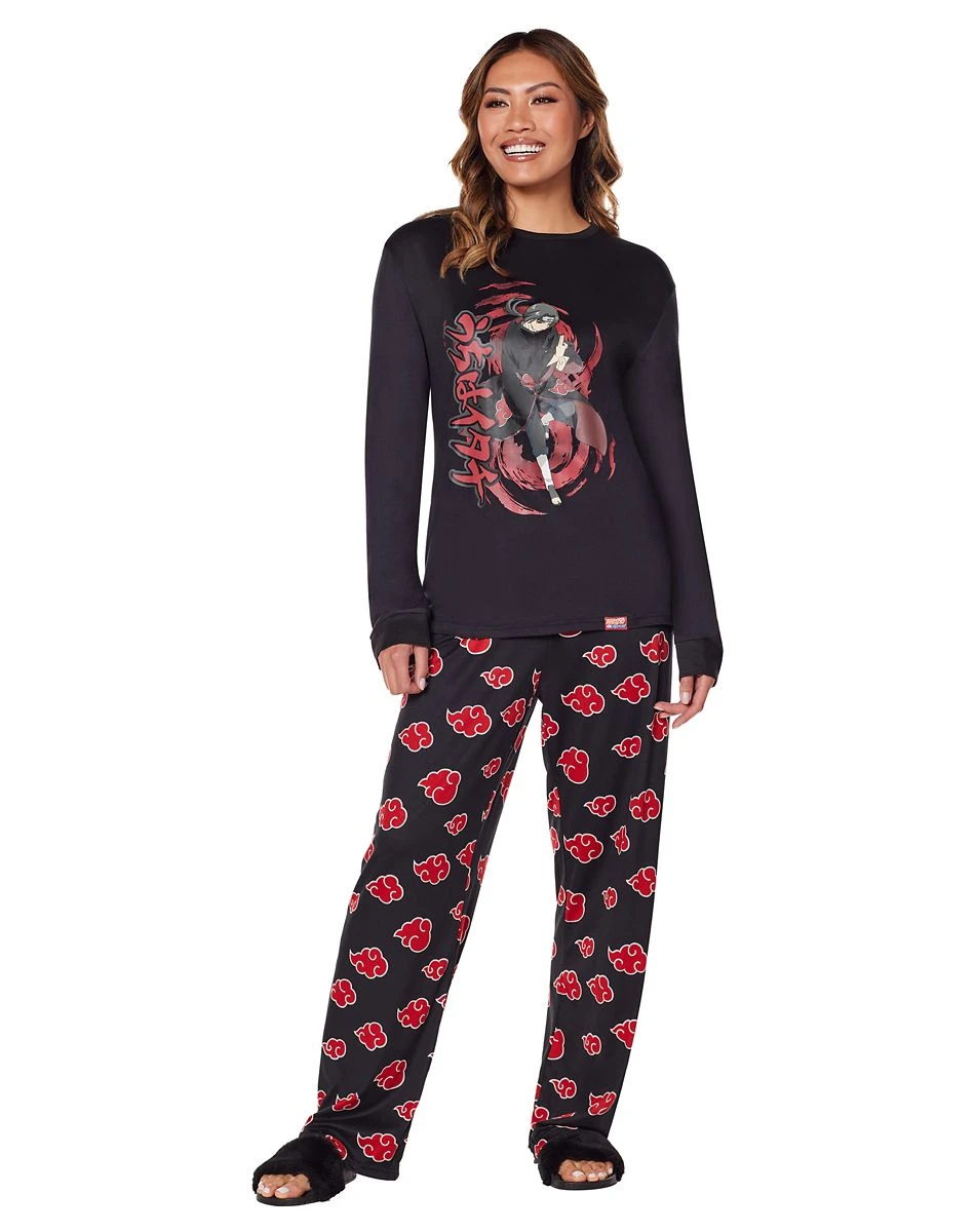 Spirit Halloween Itachi Akatsuki Pajama Set - Naruto Shippuden 3 Spirit Halloween Itachi Akatsuki Pajama Set - Naruto Shippuden - Image 3