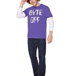 Spirit Halloween Adult Byte Off T Shirt - Stranger Things -Cheap Trick Or Treat Hub Store 01600097 c