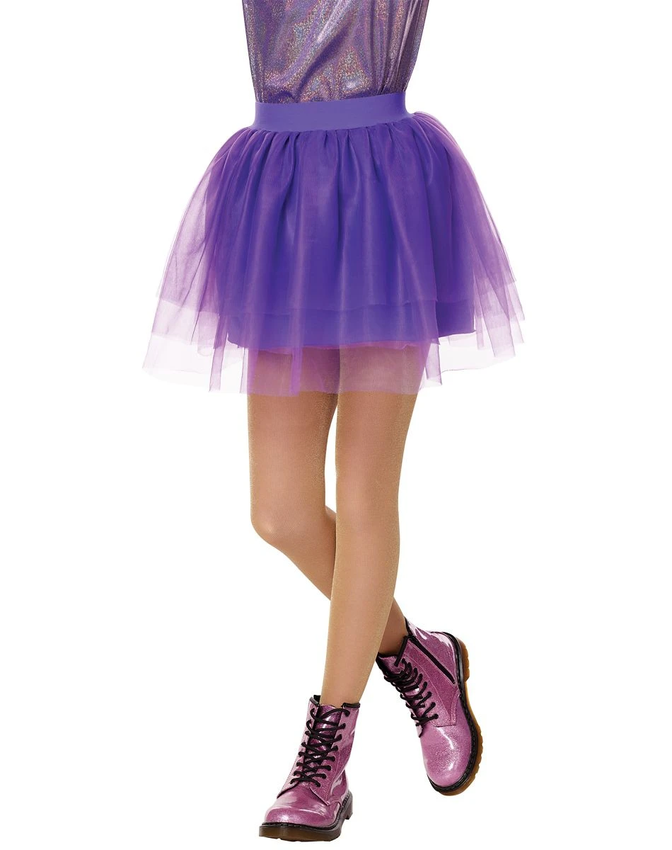Spirit Halloween Kids Purple Tulle Skirt 1 Spirit Halloween Kids Purple Tulle Skirt