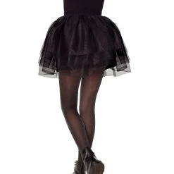 Spirit Halloween Kids Black Tulle Skirt -Cheap Trick Or Treat Hub Store 01600162 b