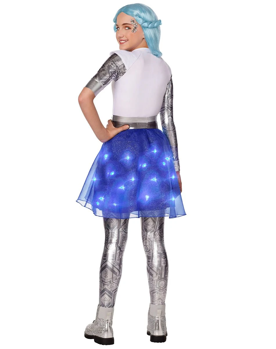 Spirit Halloween Kids Light-Up Addison Alien Costume - Zombies 3 2 Spirit Halloween Kids Light-Up Addison Alien Costume - Zombies 3 - Image 2