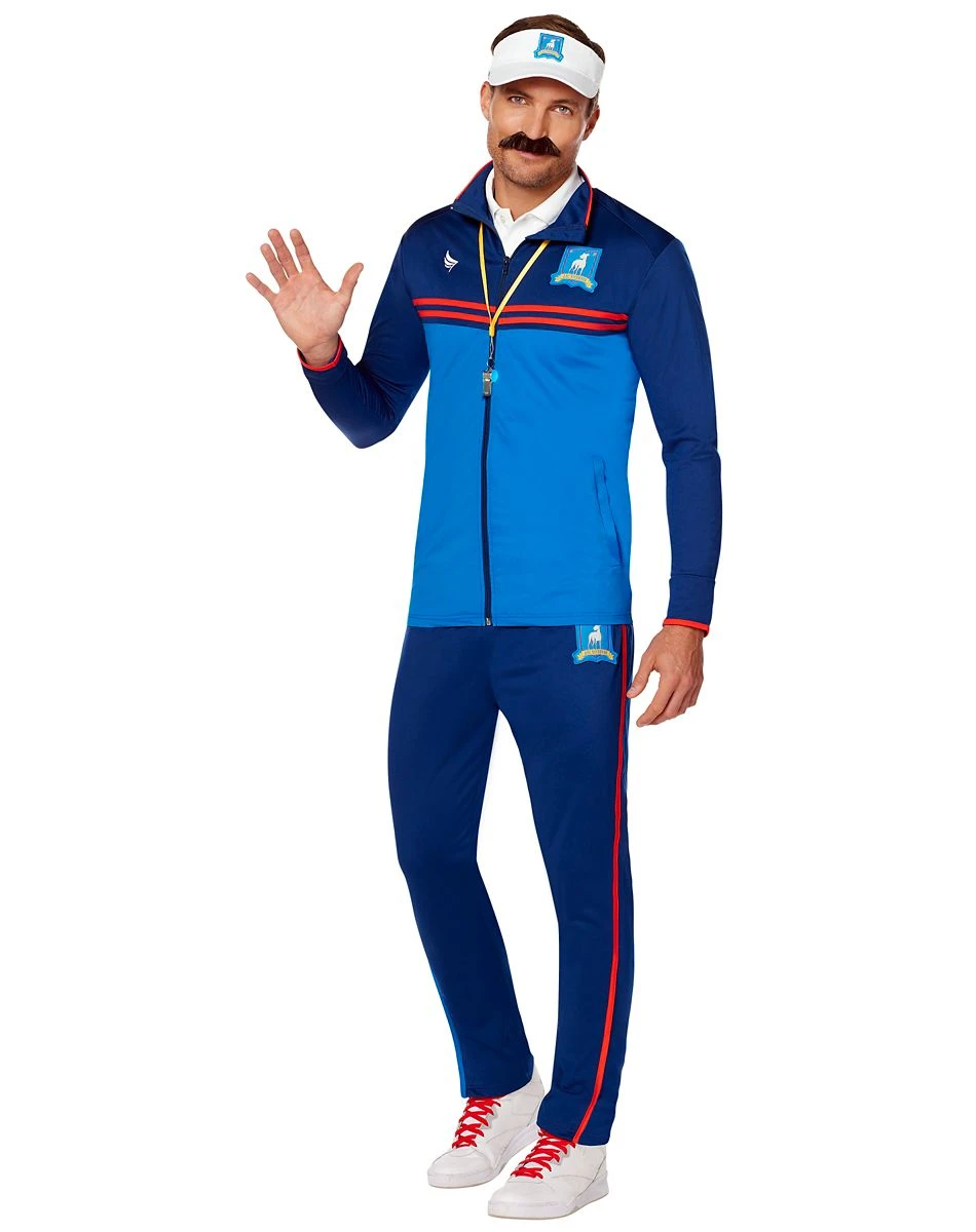 Spirit Halloween Adult Ted Lasso Track Suit Costume 1 Spirit Halloween Adult Ted Lasso Track Suit Costume