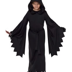 Spirit Halloween Kids Hooded Black Robe Costume