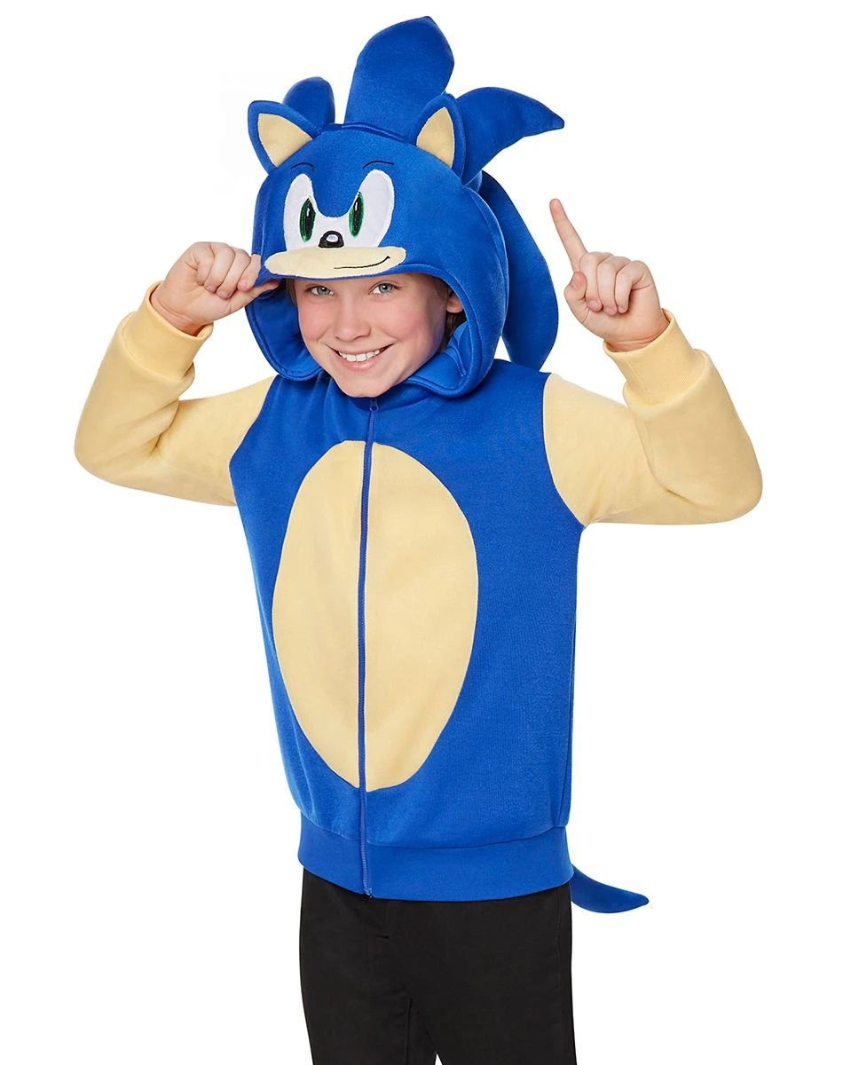 Spirit Halloween Kids Sonic the Hedgehog Hoodie Costume 1 Spirit Halloween Kids Sonic the Hedgehog Hoodie Costume