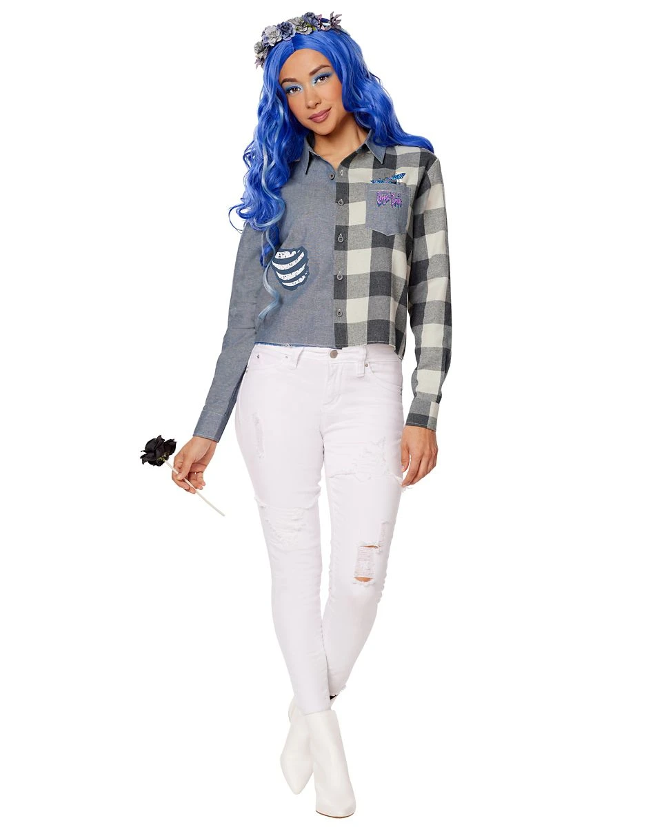 Spirit Halloween Adult Emily Flannel Shirt - Corps Bride 1 Spirit Halloween Adult Emily Flannel Shirt - Corps Bride
