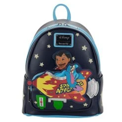 Spirit Halloween Loungefly Glow in the Dark Space Adventure Mini Backpack - Lilo & Stitch